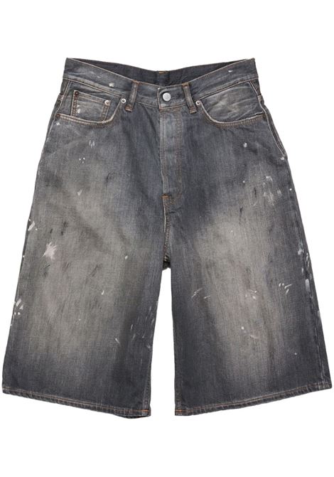 pantaloncini denim loose fit uomo neri ACNE STUDIOS | BE0173900